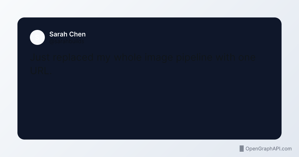 Tweet card template